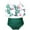 Green a, variant on FJUCHAI Kids Prints Swimwear Outfit 2-12Y Big Girls' Split Swimsuit Bikini Set Youth Sling Bathing Suit 2 Piece