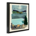 thumbnail image 4 of Stupell Industries Abstract Lake View Scene Abstract Painting Black Floater Framed Canvas Art Print Wall Art, 18 x 18, 4 of 10