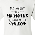 thumbnail image 4 of Inktastic My Daddy is a Firefighter and a Hero Youth T-Shirt, 4 of 5