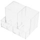 thumbnail image 5 of EeaseMX 1 soporte de escritorio transparente para brochas de maquillaje, contenedor acrílico para cosméticos y lápiz labial., 5 of 8