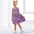 thumbnail image 7 of Girls Dress Black Cat Bat Pumpkin Sleeveless Dress for Girls Hem A-Line Casual Sundress, 7 of 7
