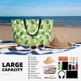 thumbnail image 5 of Daiia Avocado And Tropical Palm Leaves Beach Travel Bag - Water-Resistant Beach Bag, Lightweight Tote with 7 Pockets for Women and Men - Gym,Pool,Camping,Reusable Grocery Bag, 5 of 7