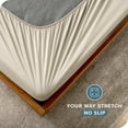 thumbnail image 5 of Bare Home Box Spring Cover - Microfiber - 4-Way Stretch (King, Sand), 5 of 6