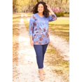 thumbnail image 2 of Catherines Women's Plus Size V-Neck Placement Print Top, 2 of 3