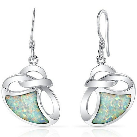 Oravo Opal Artistic Knot Dangle Earrings