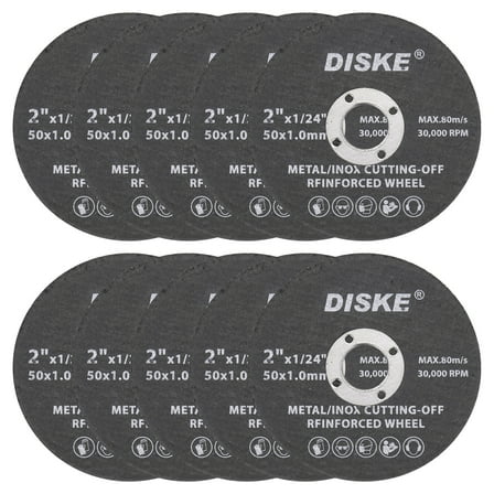 Uxcell 10 Pieces Cut Off Wheels 2" x 1/32" x 3/8" Angle Grinder Cutting Discs, Black