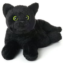 Bearington Small Plush Stuffed Animal Black Cat, Kitten 8 inches