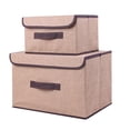thumbnail image 2 of Boîte de Rangement Pliable Vêtements Divers Boîte de Rangement Portable avec Couvercle Boîte de Rangement Pliable, 2 of 6