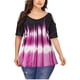 thumbnail image 2 of Pntutb - Camiseta con estampado de recortes para mujer, cuello redondo, informal, a la moda Pntutb Pntutb-4424, 2 of 5