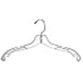 thumbnail image 3 of Only Hangers Only Clear Plastic 17" Dress (Box of 100), 3 of 3