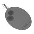 thumbnail image 1 of Estera de limpieza de cepillos, cepillos cosméticos reutilizables, estera de fregado para cepillo de ojos de viaje gris Yuyangstore Almohadilla limpiadora de cepillos, 1 of 8