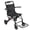17.7" Compact, variant on Portable Folding Wheelchairs, Ultra Lightweight Aluminum Wheelchair with Adjustable Safety Strap, 270° Flip-Back Armrests, Ergonomic Transit Travel Chair for Adults and Seniors