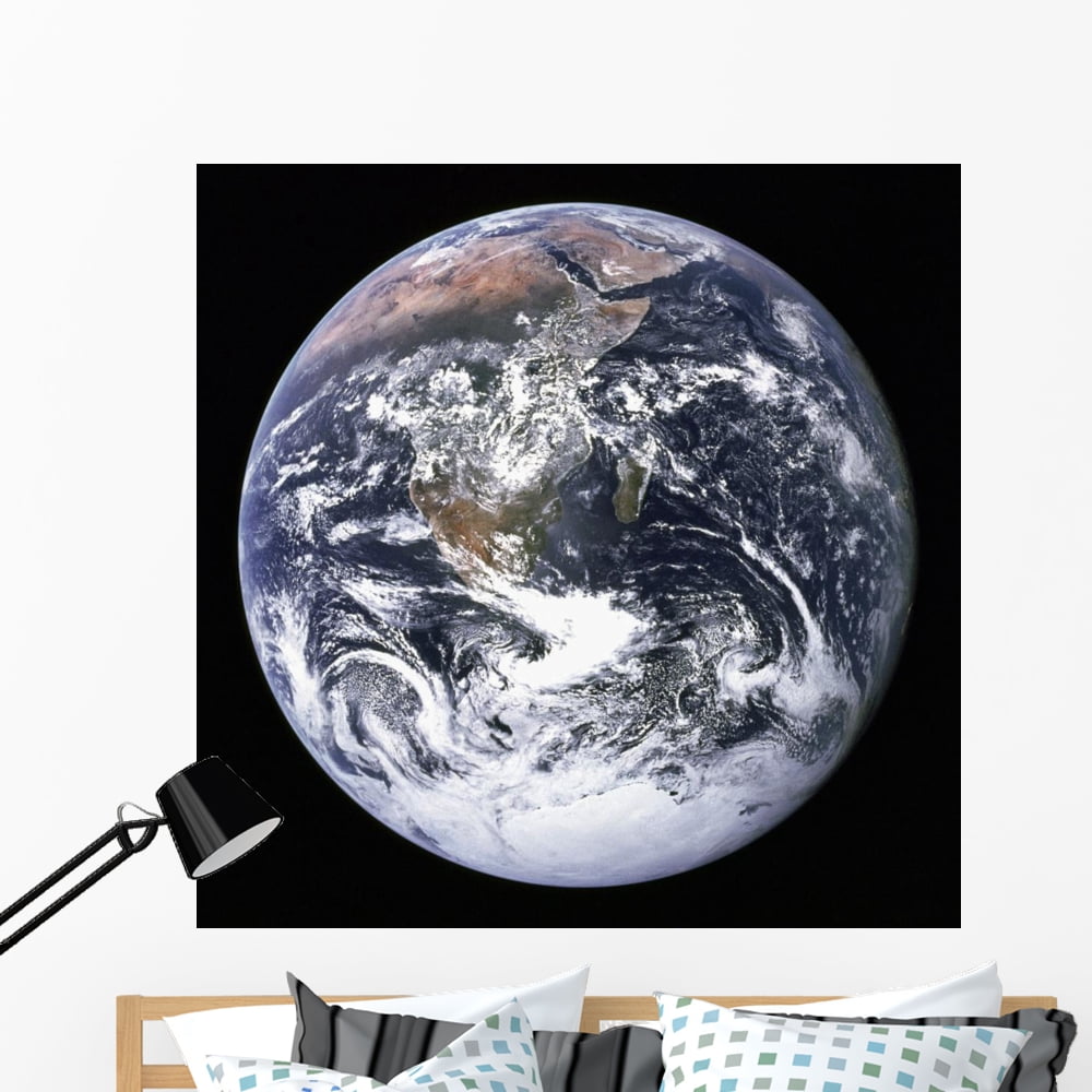 Earth from Outer Space Wall Mural by Wallmonkeys Peel and Stick Graphic ...