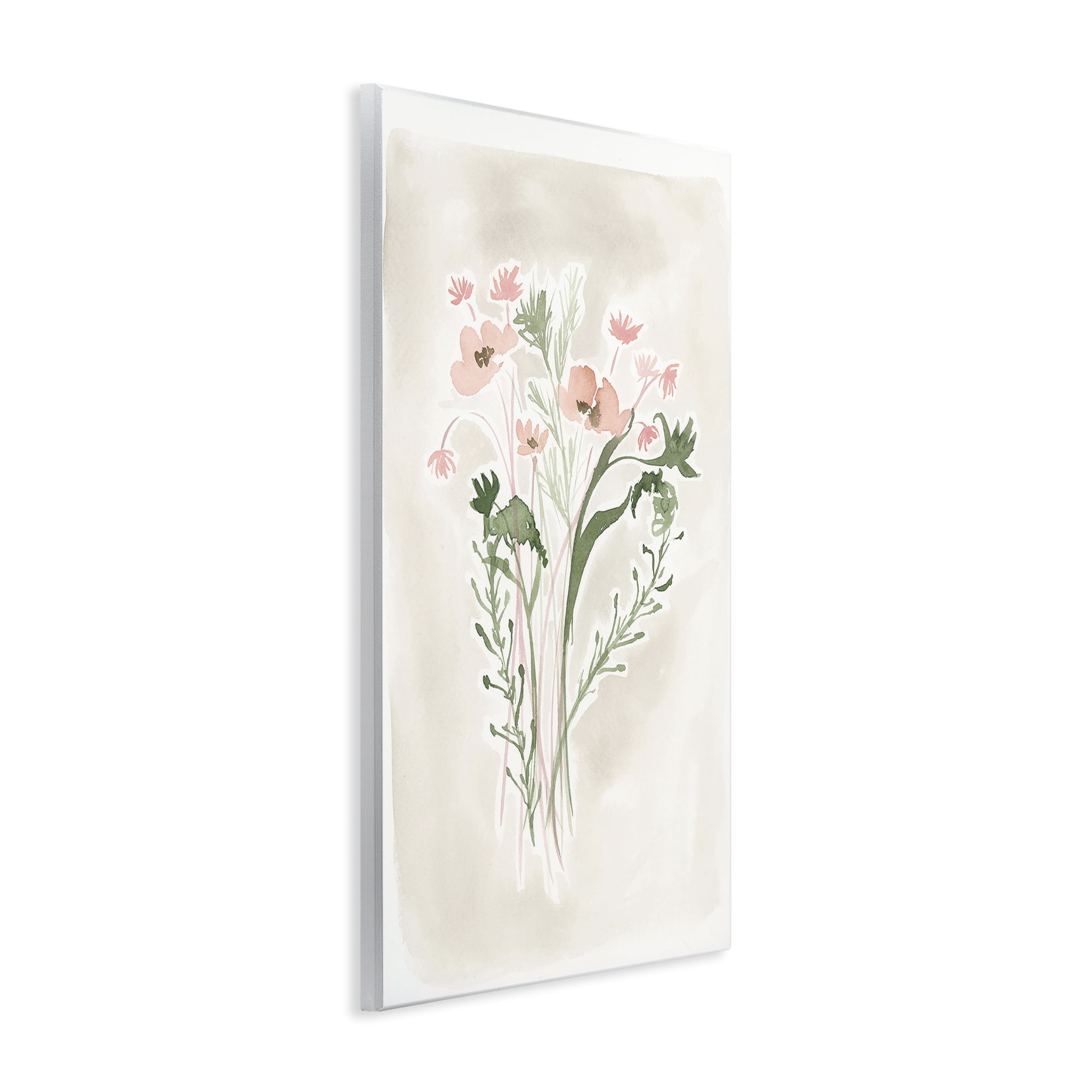 Stupell Industries Soft Organic Florals Botanical & Floral Painting Unframed Art Print Wall Art, 10 x 15