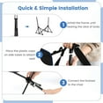 thumbnail image 4 of Aimee Lii Hammock Camping Chair with Retractable Footrest and Carrying Bag, Outdoor Portable Furniture for Camping, Traveling, Hiking-Black, 4 of 11