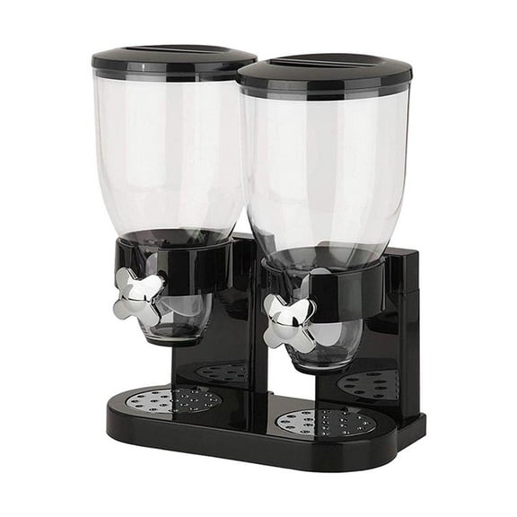 Multifunctional Cereal Dry Food Dispenser Storage Container Dual Control Household Kitchen Storage Bottles Jar