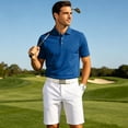 thumbnail image 7 of Mens Polo Shirts Summer Golf Beach Short Sleeve Collared Quick Dry Lightweight Regular Fit Shirt, 3XL, 7 of 7