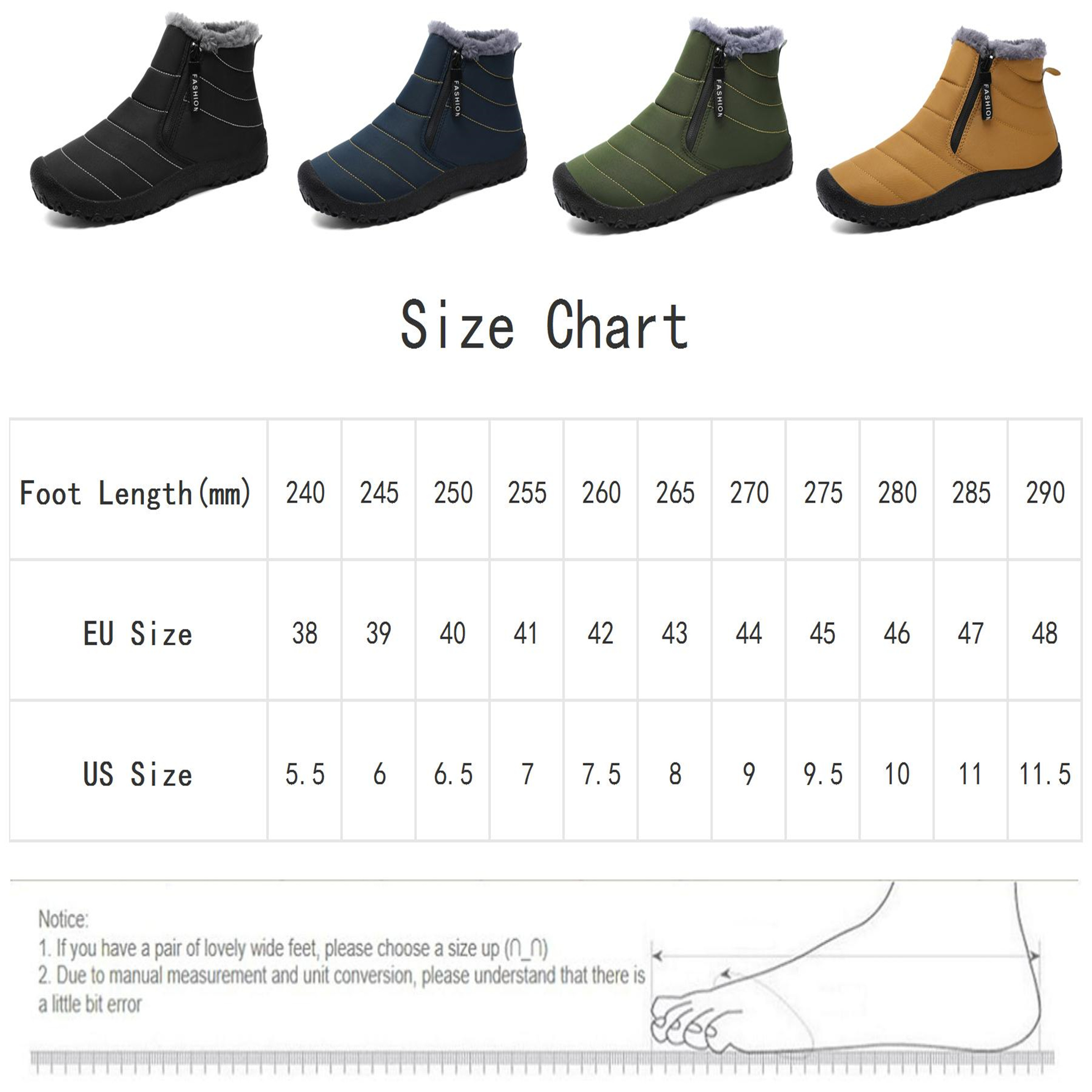 LASUDRAA Mens Barefoot Winter Boots Water-Resistant Slip-Resistant Hiking Snow Shoes Lightweight Warm Ankle-High Boots, Wide Toe Box,Trails & Everyday Wear