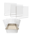 thumbnail image 1 of Cat Litter Box Pee , High Sided Litter Box Splash Guard, Seamless Urine Leakage Enclosure for Open Top Litter Pan, 1 of 6