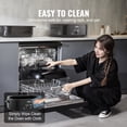 thumbnail image 6 of VEVOR Electric Roaster Oven, 24 QT Turkey Roaster Oven with Self-Basting Lid, 1450W Roaster Oven with Defrost & Warm Function, Adjustable Temp, Removable Pan & Rack, Fits Turkeys Up to 28LBS, Black, 6 of 9