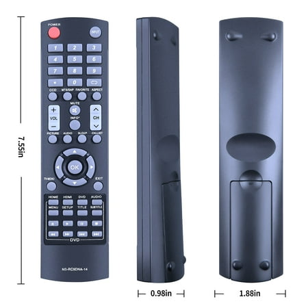 New NS-RC9DNA-14 Replacement Remote Control For Insignia combo TV NS-20ED310NA15 NS20ED310NA15 NS-24ED310NA15 NS24ED310NA14 NS-28DD310NA15 NS28DD310NA15 NS-32DD200NA14 NS32DD200NA14 NS-32DD310NA15