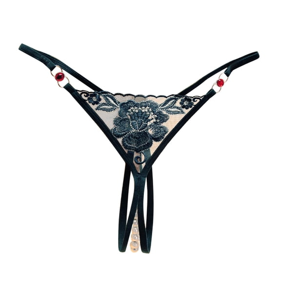 RANJIE Panties for Women Breathable Lace Briefs Hollow Out Crochet Lace Up Panty Thongs Lingerie Underwear Soft Full Coverage Women's Underpants,One Size
