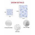 thumbnail image 7 of Easter Bunny Kitchen Dish Towels for Drying Dishes Set of 2, Spring Purple Flower Rustic Rabbit Blue Waffle Weave Microfiber Hand Tea Bathroom Towels Quick Dry & Absorbent Towel 12x12, 7 of 7