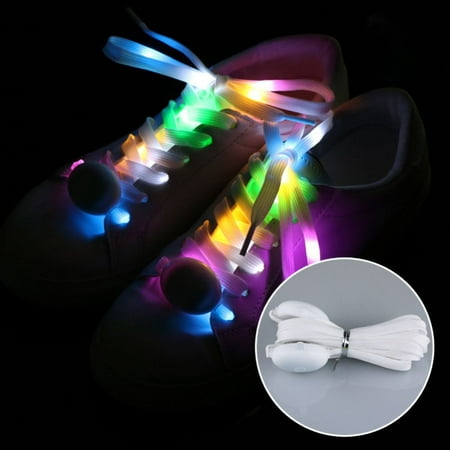 

LED Light Up Shoelaces Casual Sneaker LED Shoe Strings for Halloween Christmas Party Disco Dancing Hip Pop Running Decor Glow up Necessaries