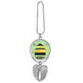 thumbnail image 1 of Local Japanese Travelling Building Silver Wing Car Pendant Decoration, 1 of 4