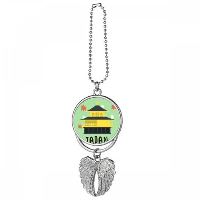 Local Japanese Travelling Building Silver Wing Car Pendant Decoration