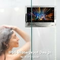 thumbnail image 4 of SYLVOX 32" Bathroom TV, Smart Mirror Television with Google TV OS, 1080P HDR10 500nits, NTSC,ATSC,IP66 Weatherproof TVs for Bathtub Shower, Embedded, 4 of 9