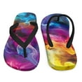 thumbnail image 7 of Psesaysky Little Kid Color Flame Print Flip Flop, Arch Support, Non Slip Outsole, Water Friendly Size 3, 7 of 7