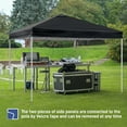 thumbnail image 6 of Zimtown 10' x 10' Pop Up Canopy Tent Folding Tent Gazebo Instant Shelter W/ Two Sidewall and Carry Bag,Black,Sidewall Expandable to 10'x20' or 10'x30', 6 of 9