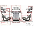 thumbnail image 3 of Kirkey 88185KIT Degree Racing Seat, 18.5" w/Black 5 Point Harness, 3 of 8