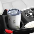 thumbnail image 5 of 20oz Tumblers White Christmas Snowman Pattern Stainless Steel Vacuum Insulated Double Wall Travel Tumbler Cups Mug with Lid and Straw,Cleaning Brush for Cold & Hot Drinks, 5 of 7