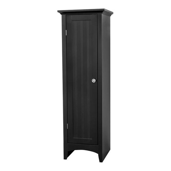 OS Home and Office One Door Kitchen Black storage pantry