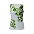 thumbnail image 3 of Picia Watercolor Green Leaves Pattern Women's Workout Tank Top,Breathable Activewear,Slim Fit Athletic Top,Versatile Workout Moisture-wicking top-X-Large, 3 of 9