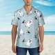 thumbnail image 2 of Balery Skiing penguin Bear Camisas hawaianas de manga corta para hombre, camisas playeras de corte holgado, camisas de vacaciones con botones,Small, 2 of 7
