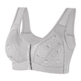 thumbnail image 4 of Bras for Women Fashion No Underwire Upgrade Wireless Seamless Push Up Comfortable Bralettes Grey, Size 42, 4 of 5