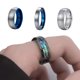 thumbnail image 2 of Qarigey Anillo a prueba de herrumbre Delicados anillos para los dedos Impermeable Personalidad Retro Elegante Circlet Navidad Distintivo Eminente Moda Ropa, zapatos y accesorios Miscelánea Azul 4 mm Qarigey AP014482-03, 2 of 6
