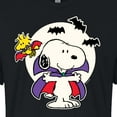 thumbnail image 3 of Peanuts - Snoopy Vampire Glow In The Dark - Juniors Cropped Cotton Blend T-Shirt, 3 of 6