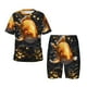 thumbnail image 1 of Balery Golden Koi And Treasure Conjunto de Pijama Infantil de Manga Corta con Estampado – Ropa de Dormir de Algodón Suave-XX-Large, 1 of 6
