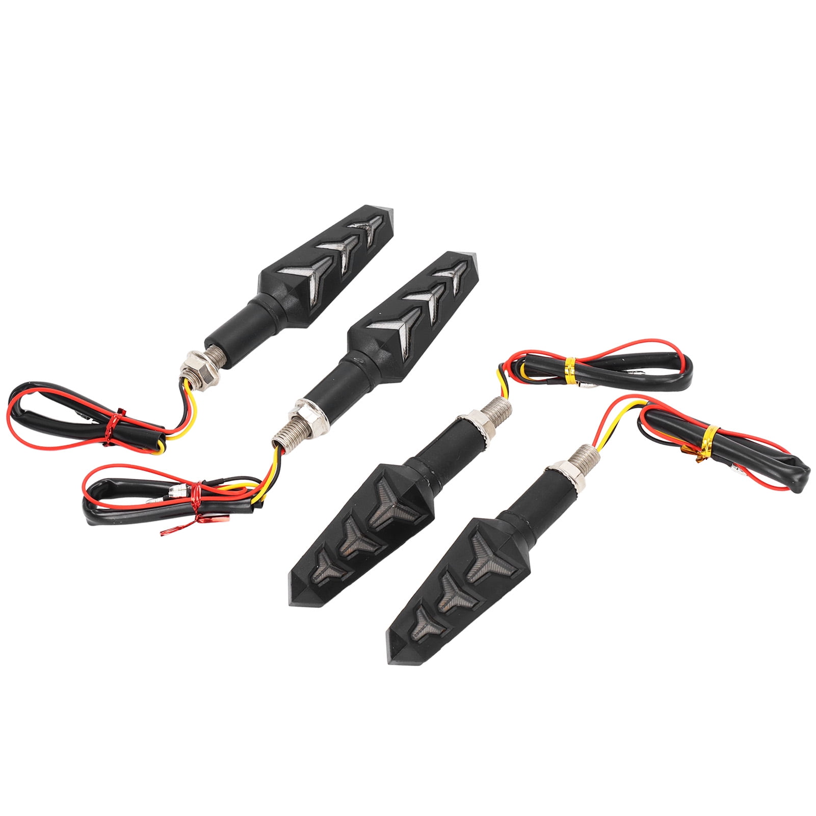 Motorcycle Turn Signal Light, 4PCS Motorbike Blinker Lamp Front Rear
