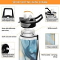 thumbnail image 4 of Blue Marble 32oz Water Bottles with Straw Tritan Leakproof Sports Bottle BPA Free Clear for Fitness Gym Swimming Cycling, 4 of 7