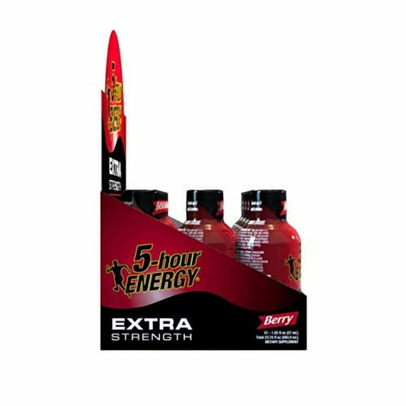 5-hour ENERGY Shot, Extra Strength, Berry, 1.93 Ounce, 24 Count