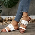 thumbnail image 6 of Summer Womens Sandals Fashionable and Casual Style Outer Wear Strap Flat Beach Slippers, 6 of 9