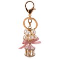 thumbnail image 2 of yuehao keychains key chain pearl bag string car strap girls keychains, 2 of 2