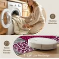 thumbnail image 5 of ODIKA Leopard Pink Abstract Spotted Interlocking Block Layout Print Pet Friendly & Kids Safe Play for Playroom, Bedroom, Reading Nook, 5 of 7