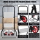 thumbnail image 5 of Yeshouse Carretilla de mano plegable 2 en 1 y escalera, resistente y portátil, con pedal antideslizante y ruedas, ideal para hogar, oficina, almacén, jardinería y cocina, 5 of 7