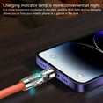 thumbnail image 5 of USB to USB C Cable 120W,180+360 Rotating Head with LED USB C Charging Cable Fast Charging for Cellphone Tablet, 5 of 9